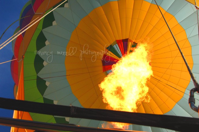 Ballooning flame