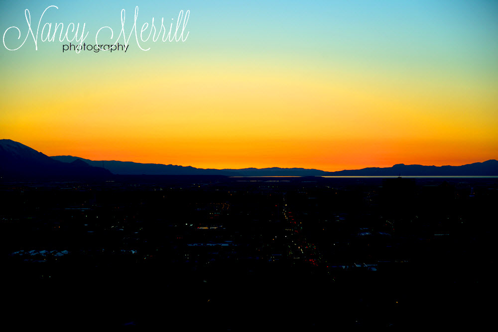 Salt Lake Valley sunset