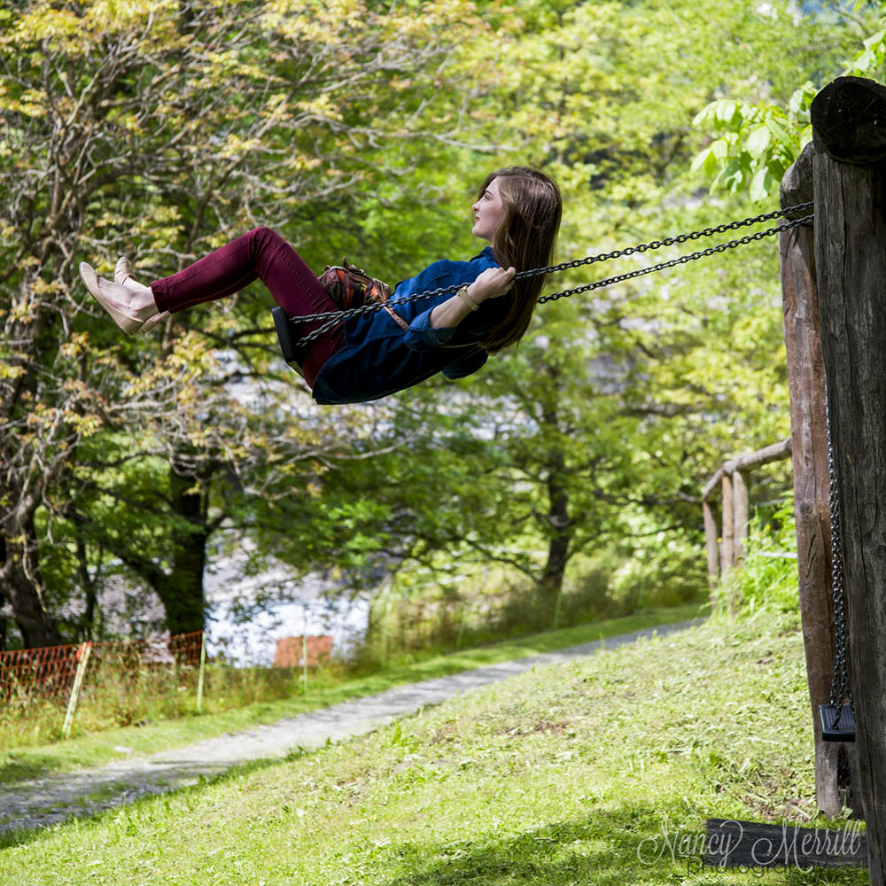 Swinging in Mesocco, Switzerland